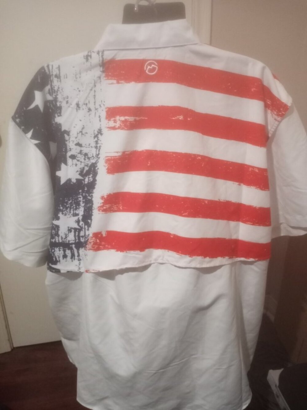 Magellan Outdoors Men's Shirt Lake Fork Americana Flag Relaxed Fit Fish Gear 3XL - Picture 8 of 13